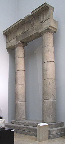 Doric columns with entablature from the Temple of Athena Polias, Pergamon at My Favourite Planet
