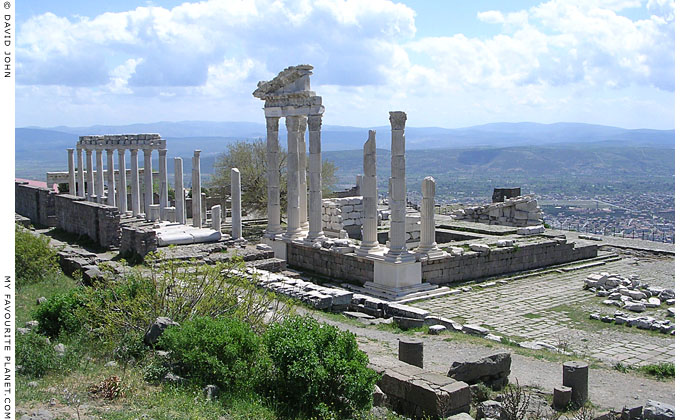 The Temple of Trajan in the Trajaneum of the Pergamon Acropolis, Turkey at My Favourite Planet