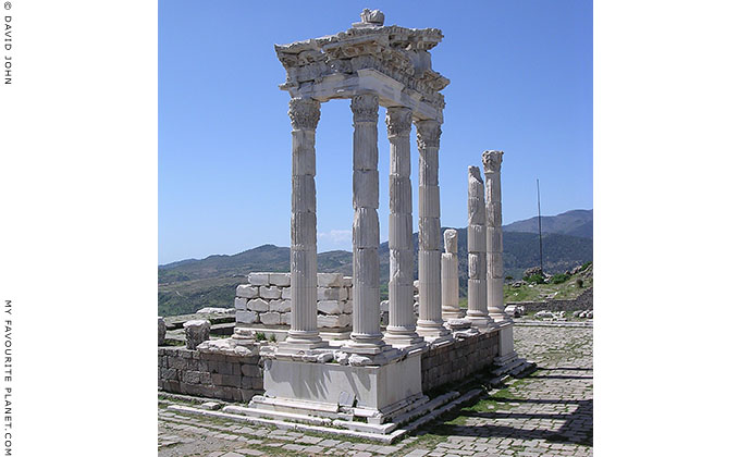 The Temple of Trajan on the Pergamon Acropolis, Turkey at My Favourite Planet