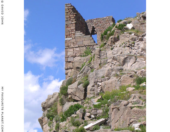 The Byzantine tower above the theatre, Pergamon Acropolis, Turkey at My Favourite Planet