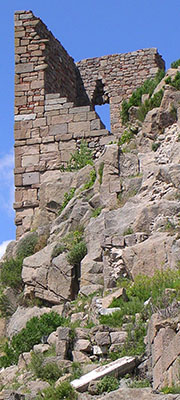 The Byzantine tower above the theatre, Pergamon Acropolis, Turkey at My Favourite Planet