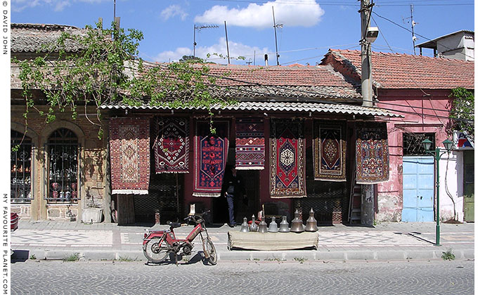 Carpet shop, Bergama, Turkey at My Favourite Planet