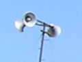 The megaphones of the mosque at the Red Basilica, Bergama, Turkey at My Favourite Planet