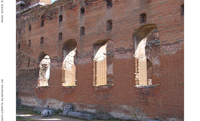 The north wall of the Red Basilica (Kizil Avlu), Bergama, Turkey at My Favourite Planet