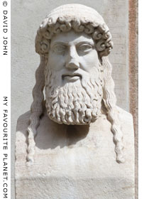 Herm of Hermes in the courtyard of the Palazzo Altemps, Rome at My Favourite Planet Herm of Hermes in the courtyard of the Palazzo Altemps, Rome at My Favourite Planet