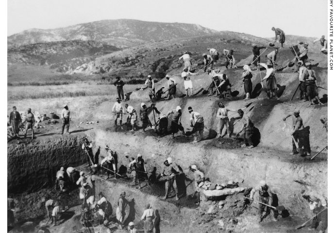 Excavation work at the Artemision, Ephesus in 1895 at My Favourite Planet