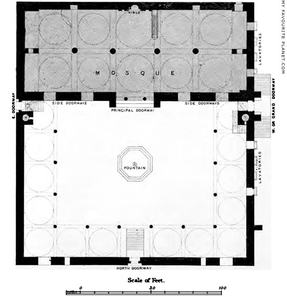 Plan of the Isa Bey Mosque, Selcuk, Turkey at My Favourite Planet