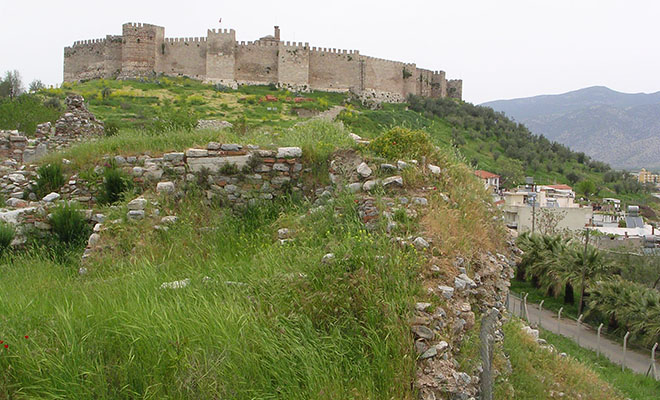 The Byzantine citadel of Ayasuluk viewed from the Basilica of Saint John, Selcuk, Turkey at My Favourite Planet