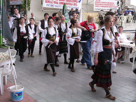 Serbian folk dancers visit Selcuk, Turkey at My Favourite Planet