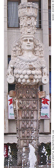 Great Artemis statue in a fountain in Selcuk, Turkey at My Favourite Planet