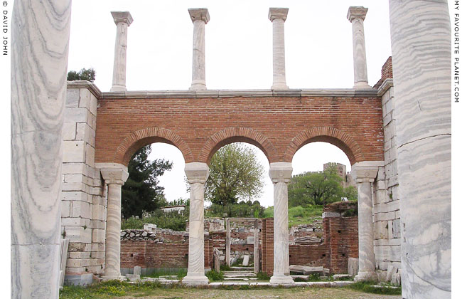 Reconstructed columns and arches in Saint John's Basilica, Selçuk, Turkey at My Favourite Planet