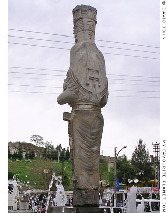 A statue of Artemis in a fountain in the centre of Selcuk, Turkey at My Favourite Planet