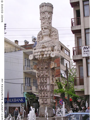 A statue of the goddess Artemis in a fountain in Selcuk, Turkey at My Favourite Planet