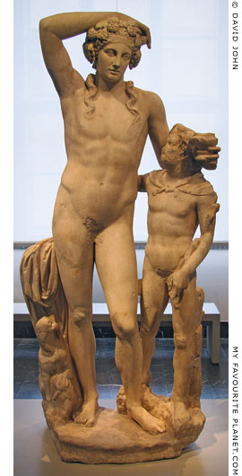 Statue of Dionysus and a young satyr from Miletus at My Favourite Planet