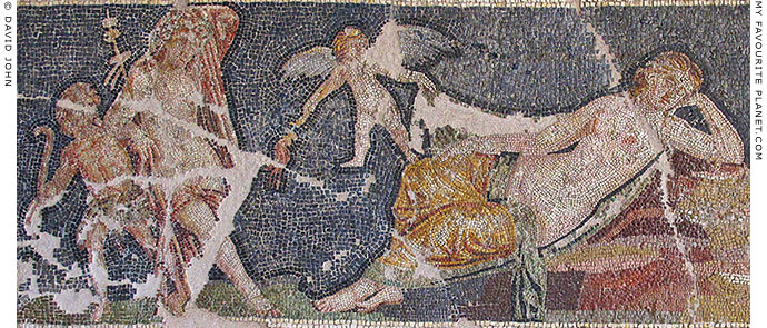 Detail of the Sleeping Ariadne mosaic at My Favourite Planet Detail of the Sleeping Ariadne mosaic at My Favourite Planet