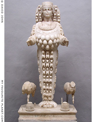 Statue of the goddess Artemis Ephesia, Ephesus Archaeological Museum, Selçuk, Turkey at My Favourite Planet