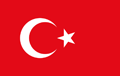 The national flag of Turkey