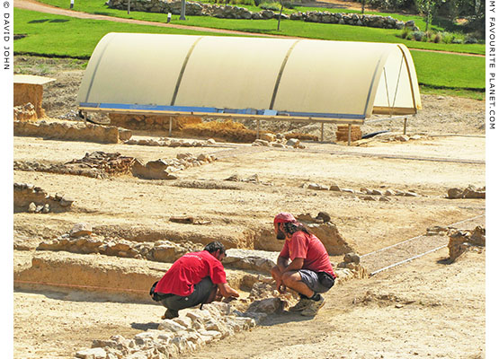 Greek archaeologists working at the site of Aristotle's Lyceum, Athens, Greece at My Favourite Planet