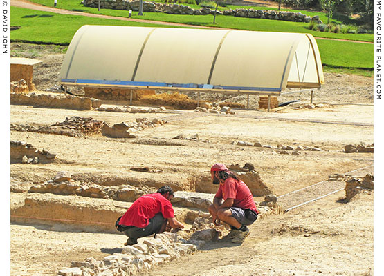 Greek archaeologists working at the site of Aristotle's Lyceum, Athens, Greece at My Favourite Planet Greek archaeologists working at the site of Aristotle's Lyceum, Athens, Greece at My Favourite Planet
