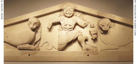 The Gorgon pediment in Corfu, Greece at My Favourite Planet People