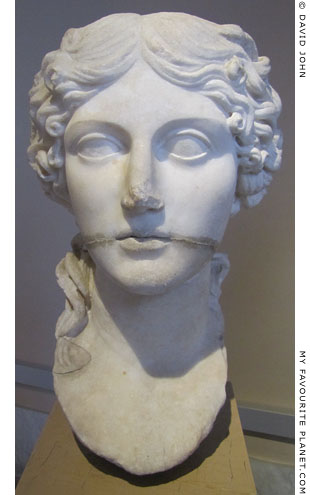 Marble head of Agrippina the Elder from Pergamon at My Favourite Planet