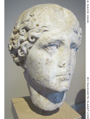 Marble head of Agrippina the Elder from Ortahisa-Trapezus (Trabzon) at My Favourite Planet
