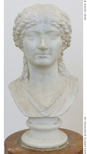 Marble portrait bust of a Julio-Claudian princess, the so-called Agrippina at My Favourite Planet Marble portrait bust of a Julio-Claudian princess, the so-called Agrippina at My Favourite Planet