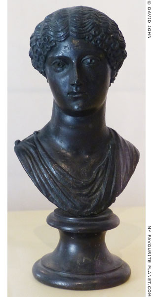 Bronze bust of Agrippina the Elder at My Favourite Planet