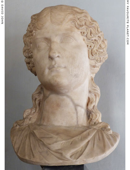 Marble bust of Agrippina the Elder, Capitoline Museums, Rome at My Favourite Planet