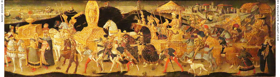 Darius marching to the Battle of Issus by the workshop of Apollonio di Giovanni at My Favourite Planet