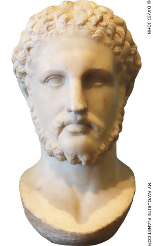 Marble portrait head of Philip II of Macedon at My Favourite Planet