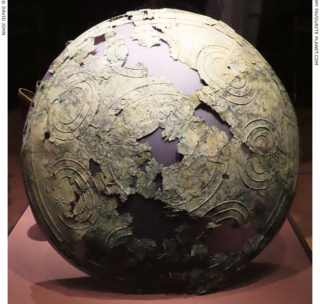 The bronze outer cover of a Macedonian shield at My Favourite Planet The bronze outer cover of a Macedonian shield at My Favourite Planet
