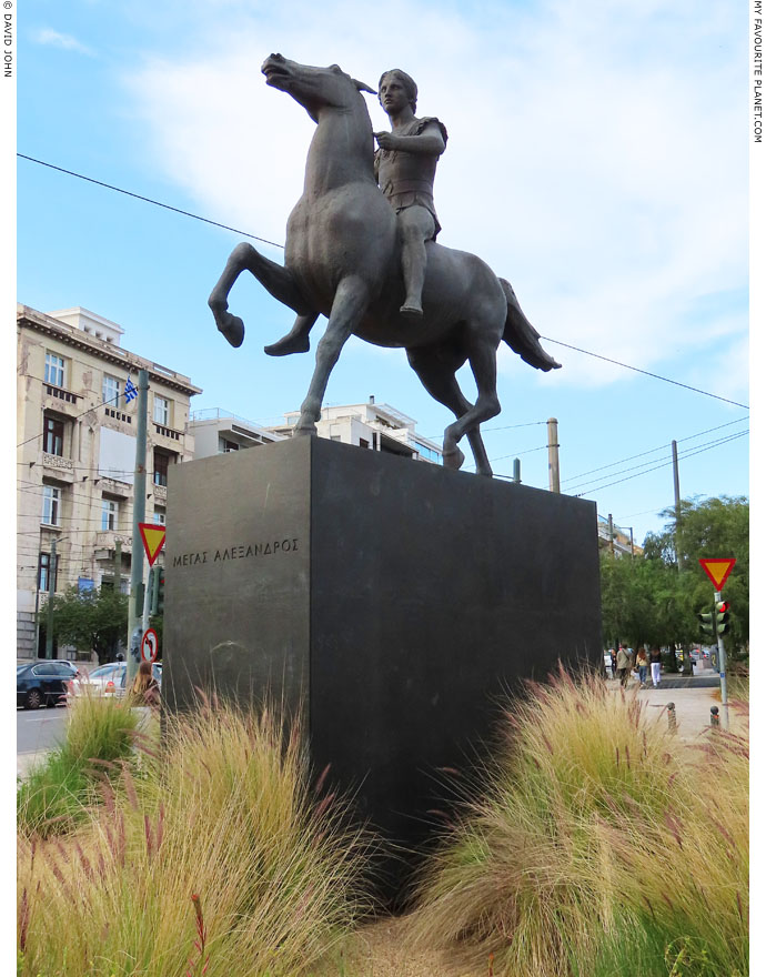 Equestrian statue of Alexander the Great on Amalias Avenue, Athens, Greece at My Favourite Planet Equestrian statue of Alexander the Great on Amalias Avenue, Athens, Greece at My Favourite Planet