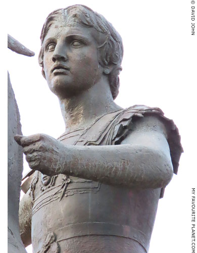 Detail of the Alexander the Great statue in central Athens at My Favourite Planet Detail of the Alexander the Great statue in central Athens at My Favourite Planet