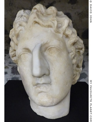 Marble head of Alexander the Great from Sicily at My Favourite Planet Marble head of Alexander the Great from Sicily at My Favourite Planet