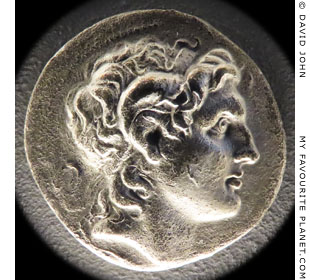 Alexander the Great as Zeus Ammon on a silver tetradrachm minted in Lampaskos, Mysia at My Favourite Planet Alexander the Great as Zeus Ammon on a silver tetradrachm minted in Lampaskos, Mysia at My Favourite Planet