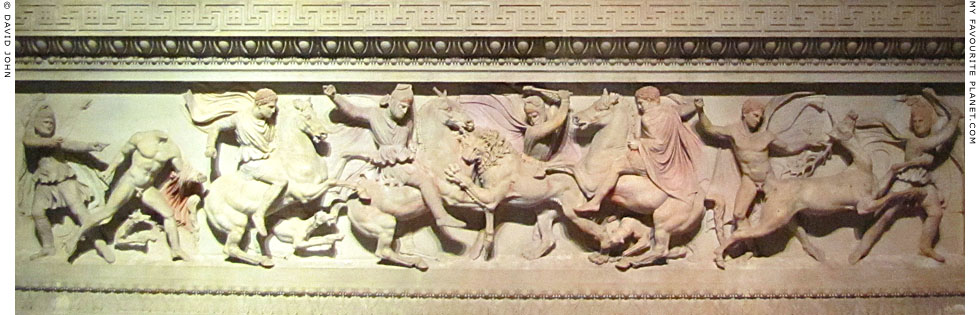 The lion hunt relief on the Alexander Sarcophagus at My Favourite Planet The lion hunt relief on the Alexander Sarcophagus at My Favourite Planet