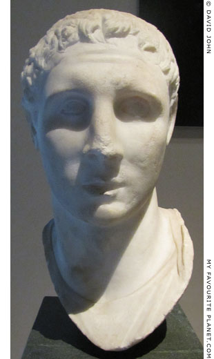 Marble head of a statue, perhaps a portrait of Hephaistion at My Favourite Planet Marble head of a statue, perhaps a portrait of Hephaistion at My Favourite Planet