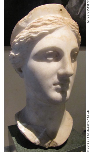 Head of a statue from Kyme thought to depict Artemis at My Favourite Planet Head of a statue from Kyme thought to depict Artemis at My Favourite Planet