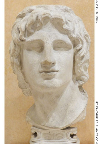 Cast of the marble head of Alexander the Great in the British Museum at My Favourite Planet Cast of the marble head of Alexander the Great in the British Museum at My Favourite Planet