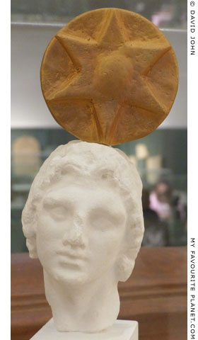 Reconstruction of the head of Alexander the Great with a divine emblem at My Favourite Planet