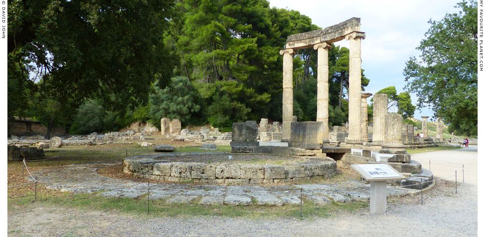 The partly reconstructed Philippeion at Olympia, Greece at My Favourite Planet The partly reconstructed Philippeion at Olympia, Greece at My Favourite Planet