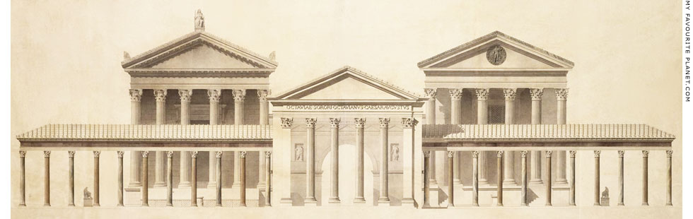 Reconstruction drawing of the Porticus Octaviae, Rome at My Favourite Planet Reconstruction drawing of the Porticus Octaviae, Rome at My Favourite Planet