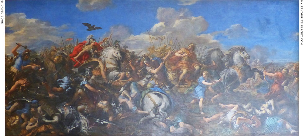 Battle of Alexander the Great and Darius by Pietro da Cortona at My Favourite Planet