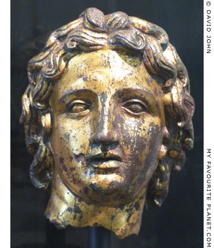 Gilded bronze head of Alexander the Great at My Favourite Planet