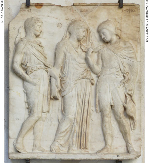 The Orpheus Relief, showing Hermes, Eurydice and Orpheus in the Underworld at My Favourite Planet