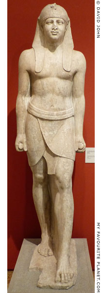 Egyptianizing statue of Antinous in Athens at My Favourite Planet