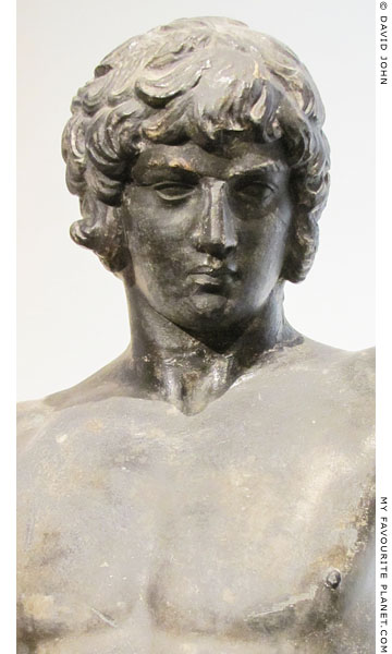 Detail of the statuette of Antinous as Dionysus in Berlin at My Favourite Planet