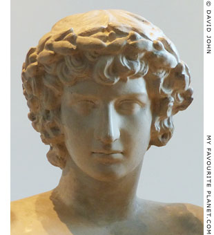 Head of Antinous from the San Ildefonso Group in Dresden at My Favourite Planet