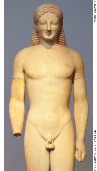 Detail of the Merenda Kouros at My Favourite Planet